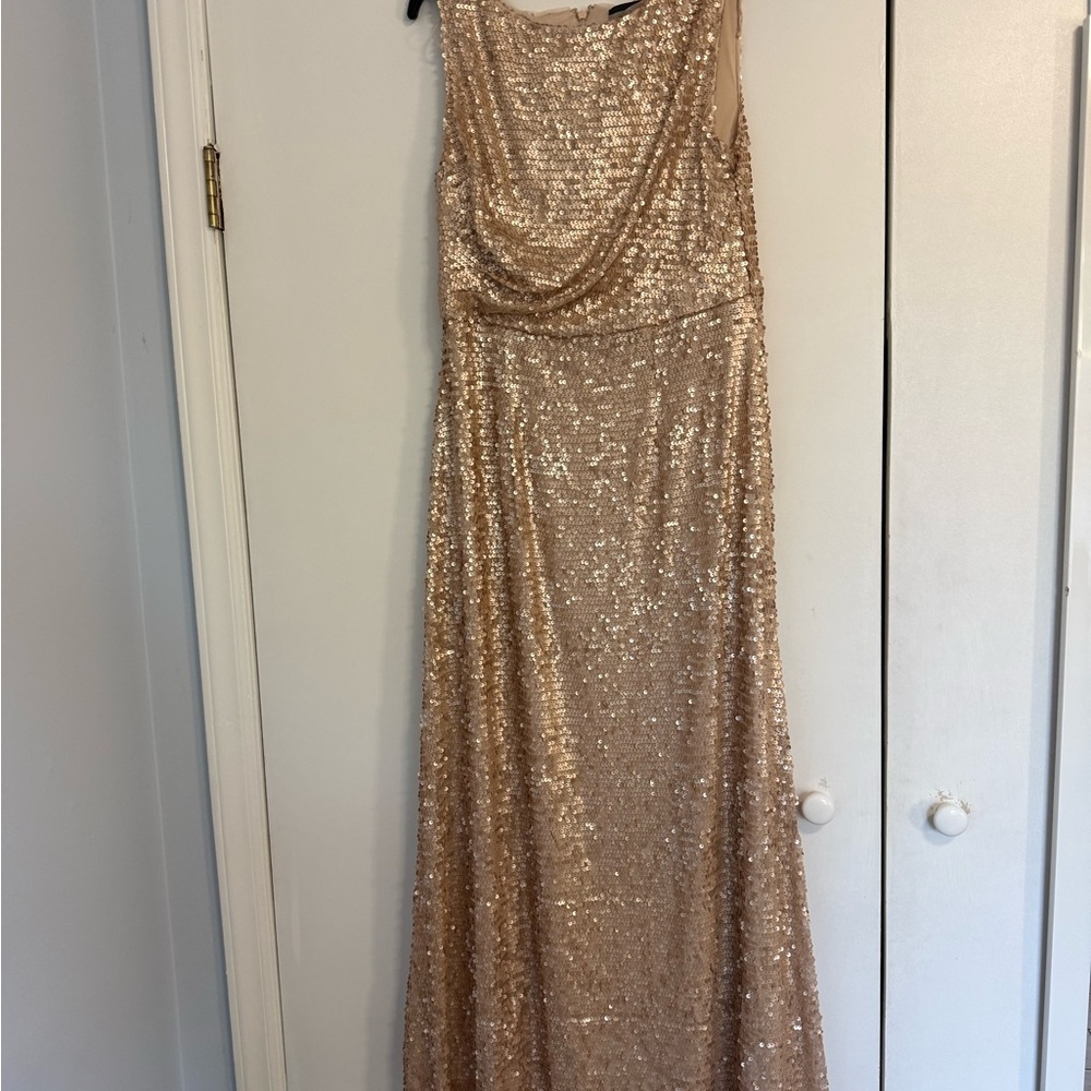 Adrianna Papell Beige Fabric